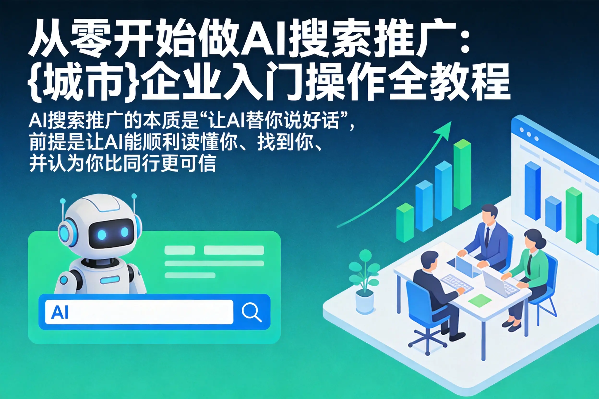 从零开始做AI搜索推广:胡杨河企业入门操作全教程
