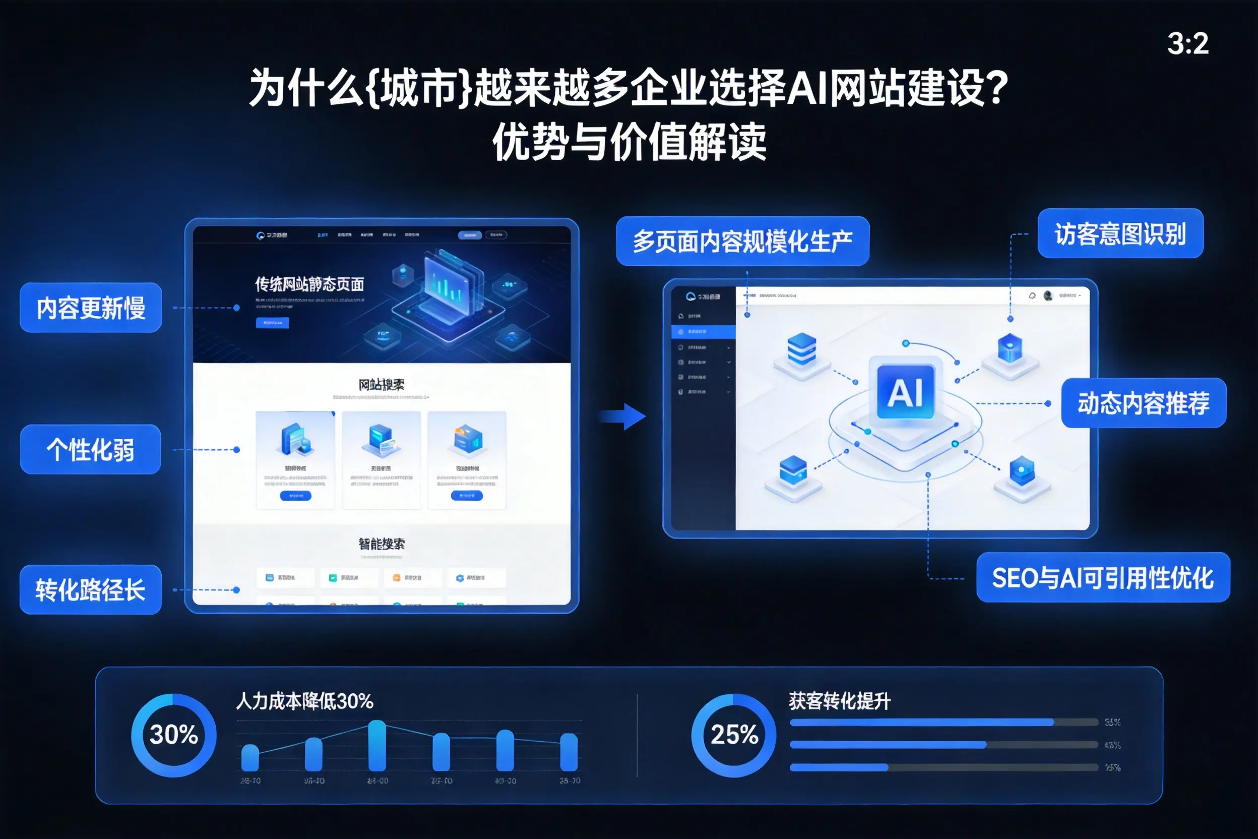 为什么胡杨河越来越多企业选择AI网站建设？优势与价值解读