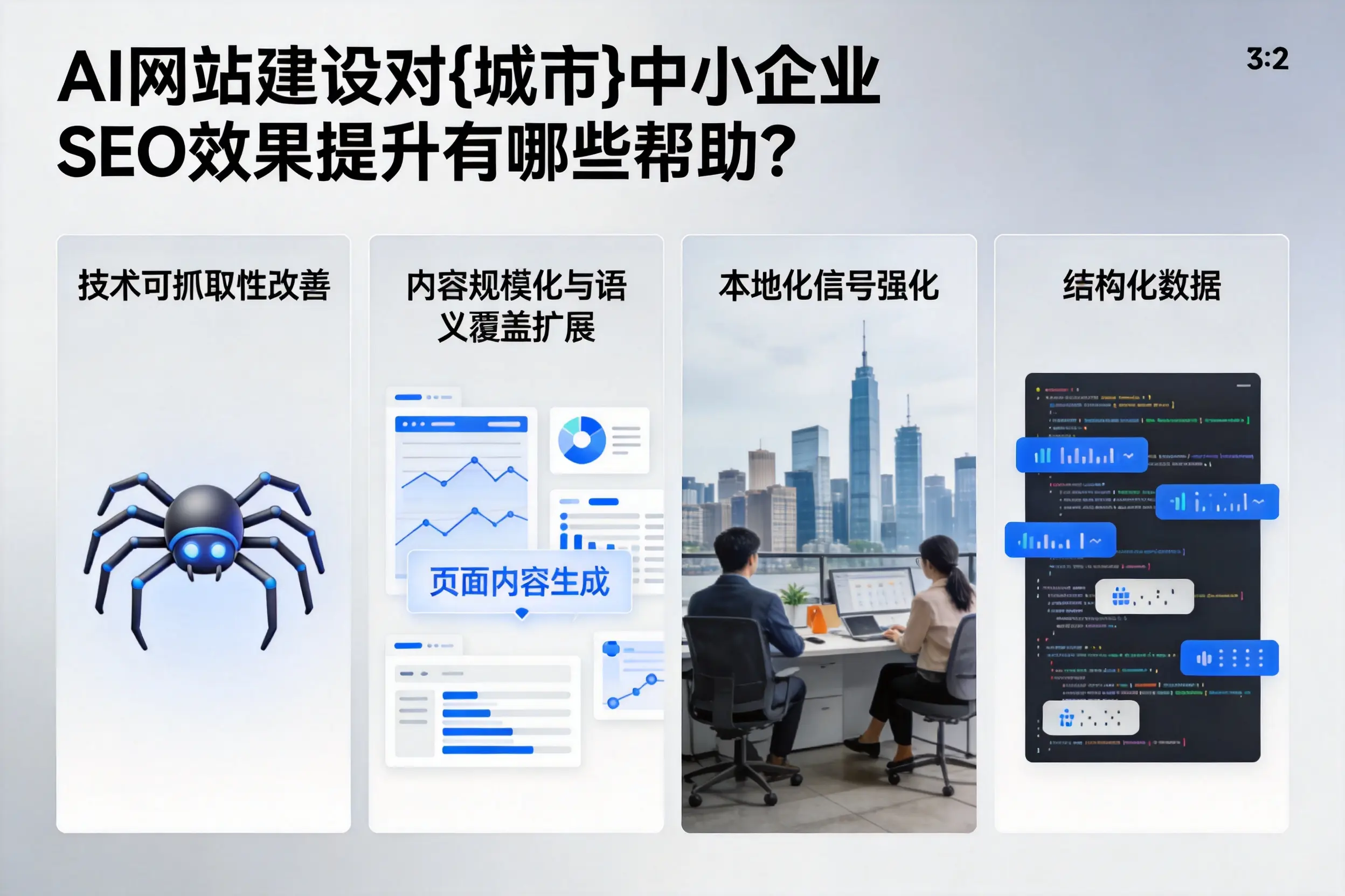 AI网站建设对胡杨河中小企业SEO效果提升有哪些帮助?