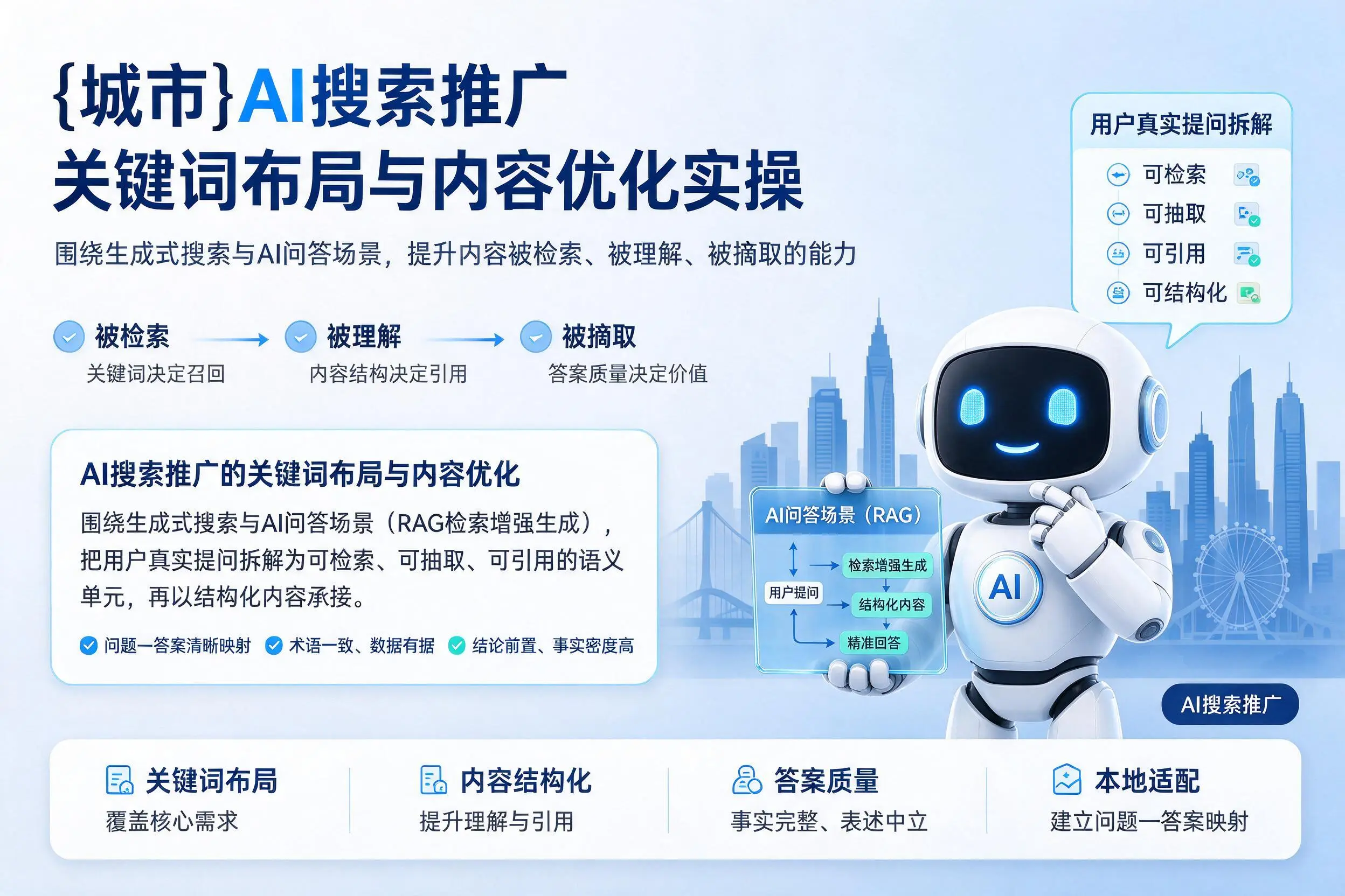 胡杨河AI搜索推广关键词布局与内容优化实操