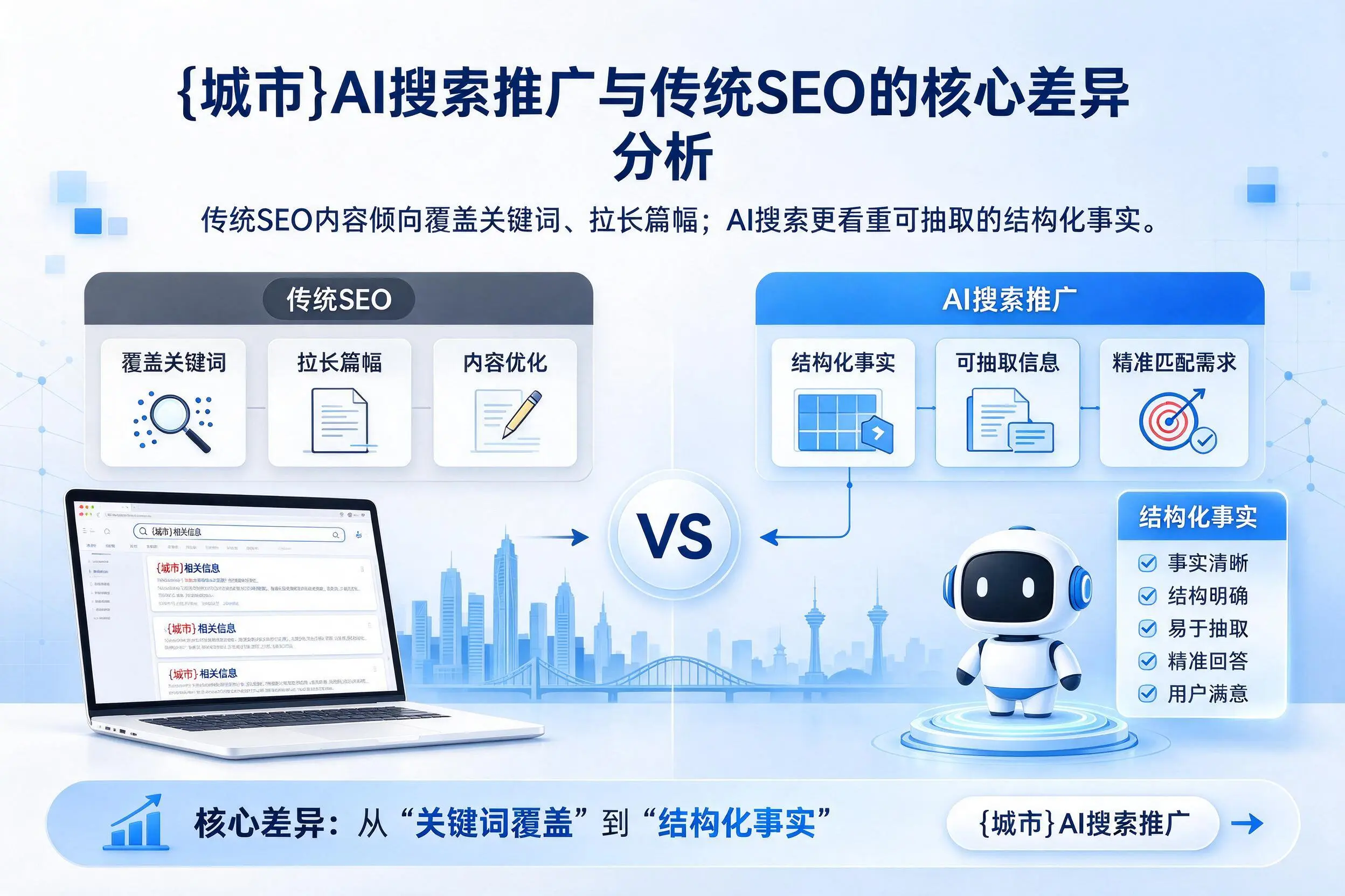 胡杨河AI搜索推广与传统SEO的核心差异分析
